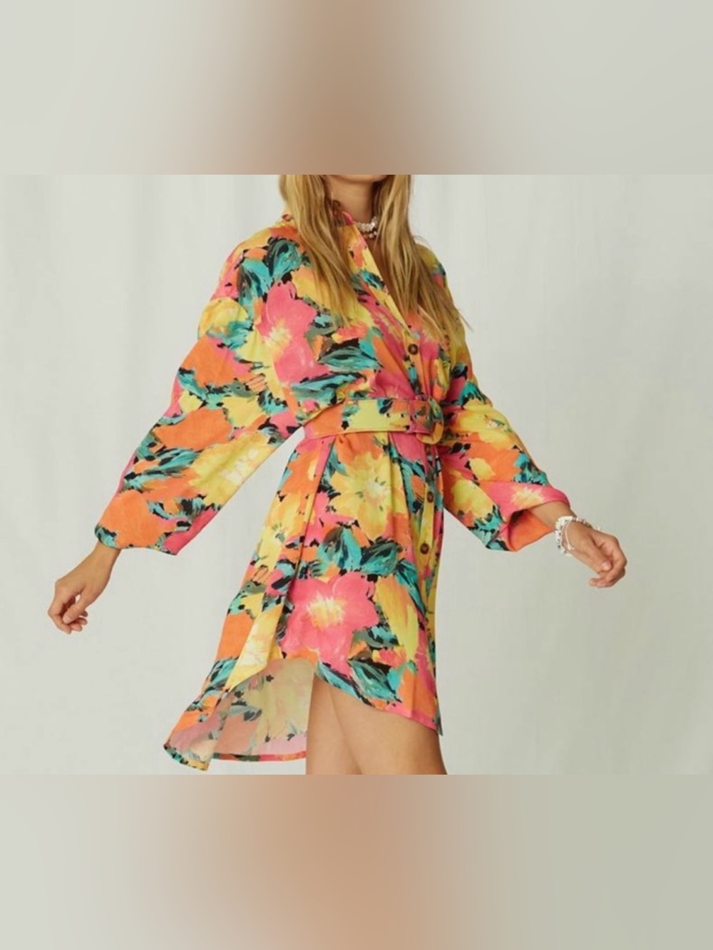 Jen’s Pirate Booty x Free People Belted Shirt Dress Vacation - Picture 4 of 8